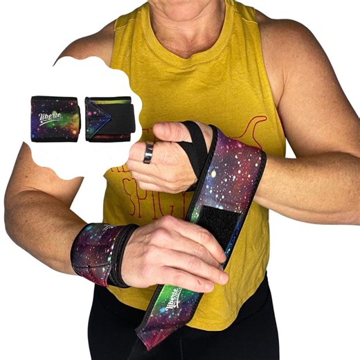 Galaxy Print Neoprene Wrist Wraps: Weightlifting Gym Support - Etsy