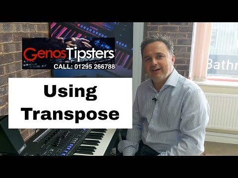 How to use Transpose on Yamaha Genos