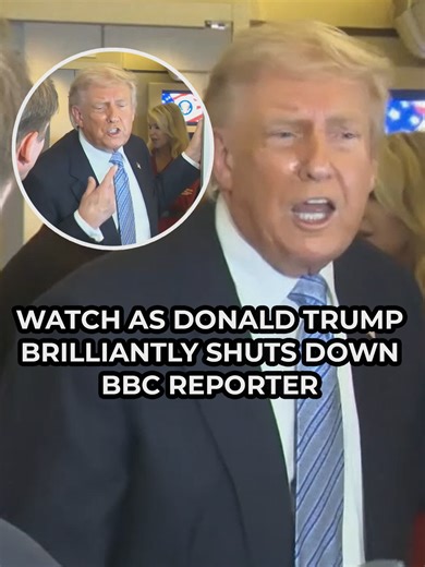 Watch as Donald Trump brilliantly shuts down a BBC reporter on Air Force One. #DonaldTrump #AirForceOne #USNews #GBNews