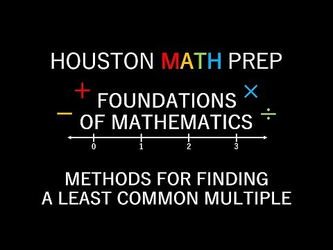 Methods for Finding the Least Common Multiple (Math for Teachers)