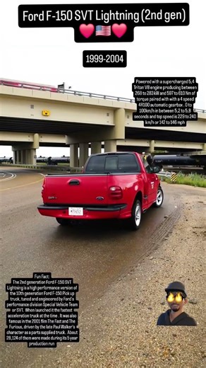 Ford F-150 SVT Lightning (2nd gen)❤️🇺🇸❤️ #likeandsubscribe #ford #f150lightning #svt #usa #shorts