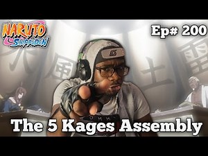 Naruto Shippuden Episode 200 The 5 Kage All Together In One Place