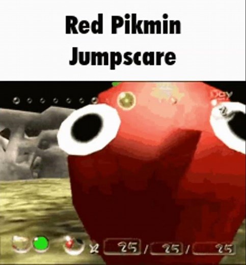 Red Pikmin jumpscare
