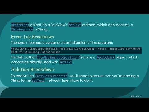 Resolving the ClassCastException: Handling RecyclerView Data in Android