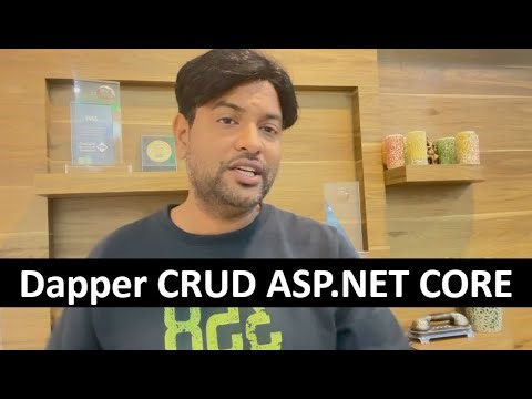 Dapper CRUD Operation with Sql Server Database stored procedure | ASP.NET CORE