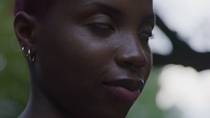 Young woman smiling and laughing