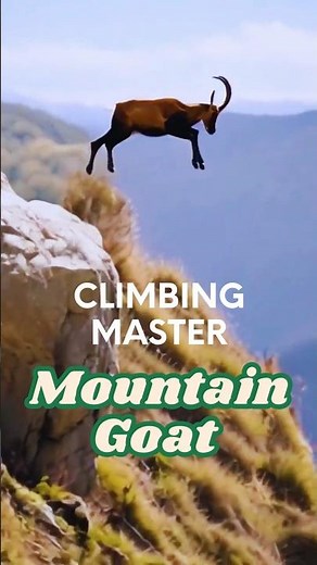Climbing Master: The Fearless Mountain Goat #Ibex #MountainGoat #Wildlife #Documentary #CliffClimb