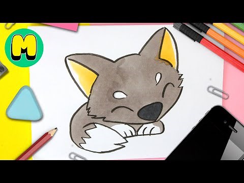 Draw an adorable wolf in minutes!
