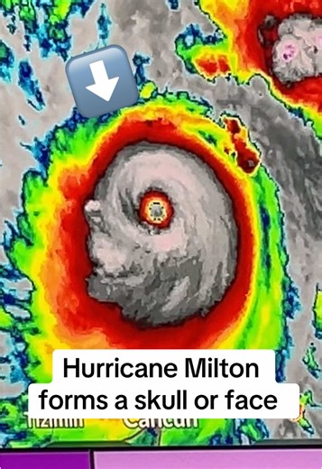 Hurricane Milton Face Formation in Florida