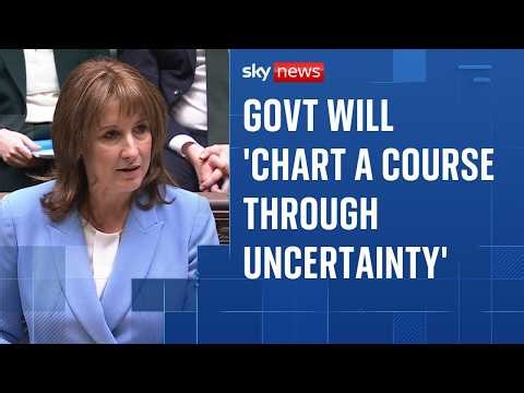 Chancellor acknowledges 'uncertain' world from Iran war as she opens spring forecast