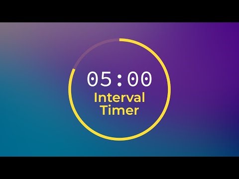 5 Minute Interval Timer 🔔 10 hours (no music)