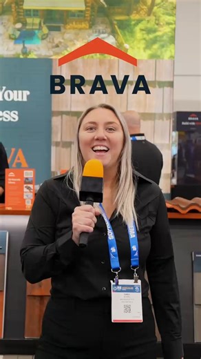 Directly from those who build with BRAVA. Emma Seydel asked IRE attendees what their favorite part about BRAVA is—and these answers remind us why we do what we do. ✔️ Best roofing system ✔️ A team that shows up ✔️ Unmatched realism ✔️ Product availability. On the ground, ready to ship #BuildWithBRAVA #BRAVARoofTile #IRE2026 #TeamBRAVA #ContractorVoices | Brava Roof Tile