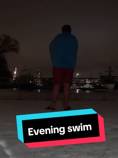 Cold Evening Swim Experience in Sweden