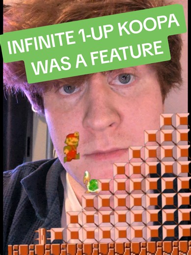 Super Mario Brother's infinite 1-UP koopa was an INTENTIONAL FEATURE #mario