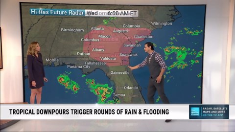 Tropical Downpours Fuel Gulf Coast, Florida Flood Threat