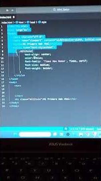 Mi Primera Web HTML Parte I#html5 #cursohtml5 #frontend #webdevelopment
