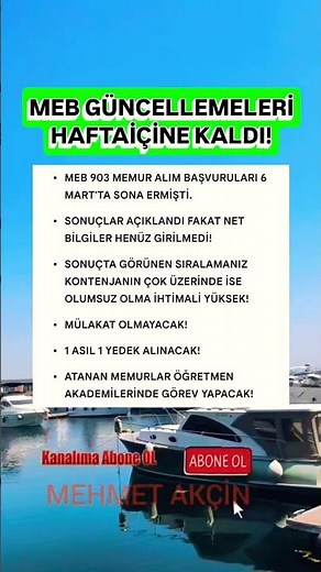 MEB GÜNCELLEMELERİ HAFTA İÇİNE KALDI! #2026#meb#güncelleme#ags#akademi#memur#alım#kamu#shorts