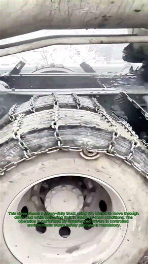 Extreme Mudding with a Heavy-Duty Truck and Tire Chains: Off-Road Transport Delivering Fruit
