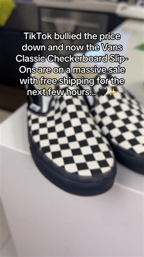 Vans Classic Checkerboard Slip-Ons Sale Alert!