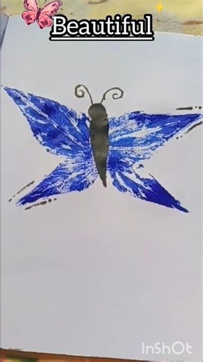 Painting of butterfly🦋🌷 ||Easy painting🌷 ✨||#painting #artandcraft #art #artwork #artist #easy