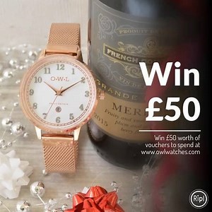It’s now day 5 of our 12 days of Christmas competition. For your chance to be our winner on day 5 it’s simple. 1. Sign up to our website owlwatches.com 2. Tell us your favourite Christmas drink, mocktail, cocktail, anything goes. 3. Tell us 3 people you’ll be sharing a Christmas drink with. Good luck 😊 | OWL watches
