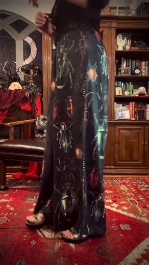 Antique Beetle Bug Insects Entomology Wide Leg Pant With Pockets - Etsy