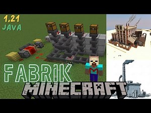 Autocrafter Fabrik Minecraft 1.21 Java Vollautomatische Craft Fabrik für alle Items