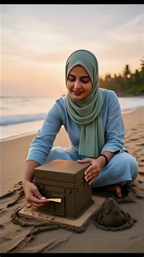 Sand miniature kaaba 🕋✨❤️ #ai #shorts #trending #kabaa