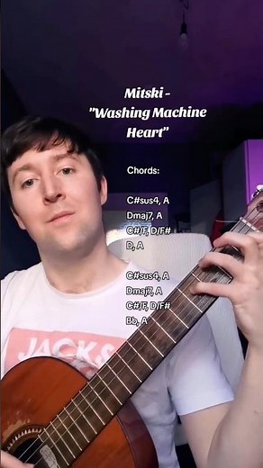 Mitski - Washing Machine Heart (guitar cover) #guitar #mitski #chords #musictheory #guitarcover