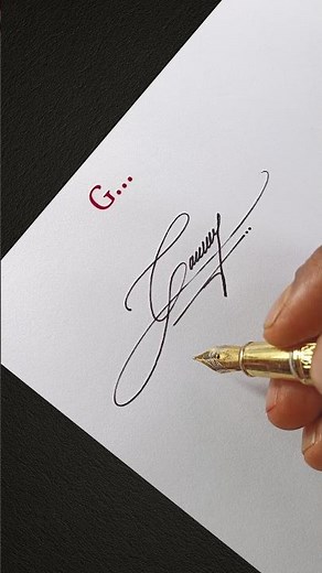 Unique G Signature Style 🔥 | Modern Handwritten Signature Tutorial #Shorts