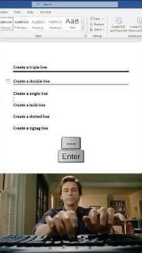 🎯 Line Trick in MS Word 📏🔥 | Hidden Shortcut