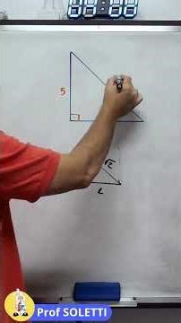 Right Triangle Solved Without Using Pythagorean Theorem - Prof. Soletti #enem #vestibular #mathem...