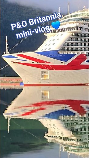 P&O Britannia 2025 Norwegian Fjords Cruise in under 60 seconds 🩵