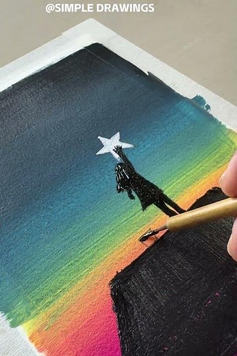 Easy Acrylic Painting for Absolute Beginners #painting#acrylicpainting #shorts