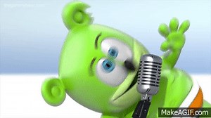 The Gummy Bear Song but every time he says Gummybear it gets Slower (Gummibär) on Make a GIF
