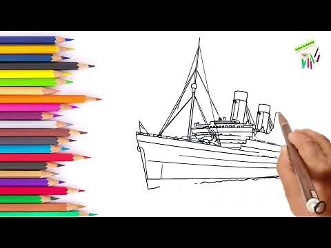 Titanic Drawing for Beginners | How to draw titanic Step by Step | Follow my drawing #drawing #art