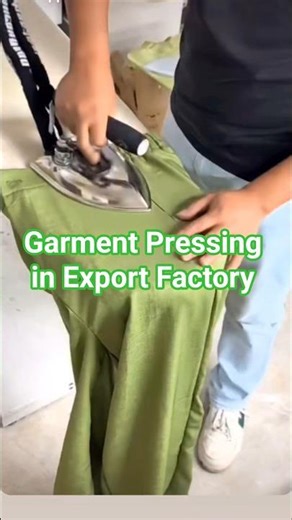 Garment Pressing Process in Export Factory 🔥 #pressingmachine #zara
