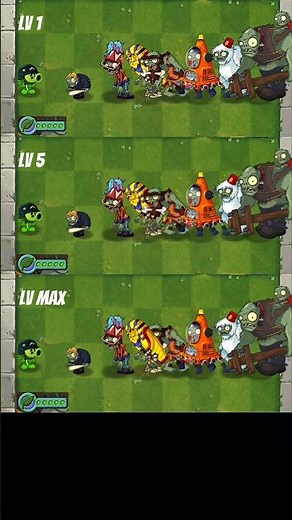PvZ2 plants food abilities: Mega Gatling pea low-mid-max #shorts #pvz #pvz2 #pvz2gameplay
