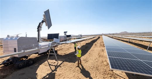 Robots double the speed of solar farm construction