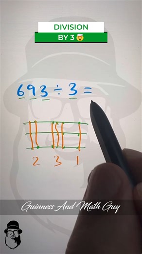 3 digits number division short tricks Guinness And Math Guy For More Details Whatsapp: https://wa.me/971504011590 Get my FREE online course "Never Memorize Your Times Tables Again": https://guinnessandmathguy.mykajabi.com/pl/2148310031 To explore all our online courses, visit: www.guinnessandmathguy.com Click here to see how I can help you in other ways: https://guinnessandmathguy.mykajabi.com/your_childs_math_booster Want our most popular online course GREEN MATH (Natural Way of Doing Math), vi