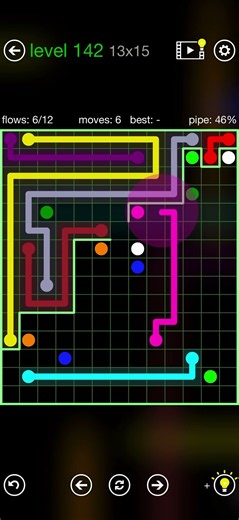 Flow Free - Walls - Cataclysm Pack - Level 142 (13x15)