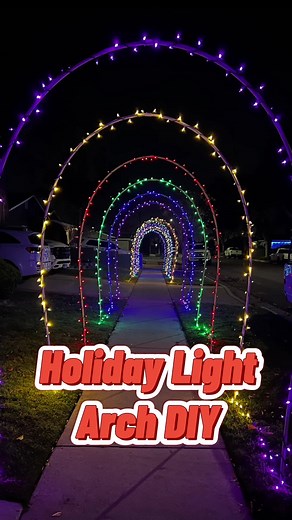 DIY Christmas Light Arches - How to Make Your Own Walkway Arch