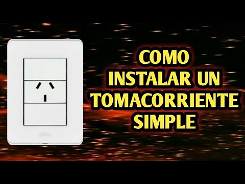 COMO INSTALAR UN TOMACORRIENTE SIMPLE
