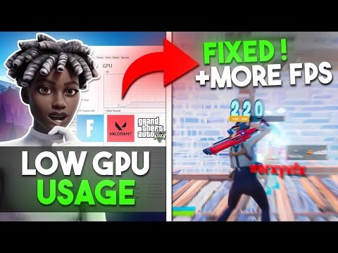 How to FIX LOW GPU USAGE While GAMING in 2024!✅(LOW FPS FIXED)