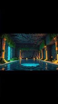 can we built underground swimming pool in Minecraft 😯#viral #shorts