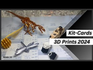 Cool 3D printed kit cards models | time-lapse | 3D printing | 2024