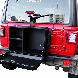 [Hot Item] Aluminum Alloy Tailgate Outside Storage Box for Jeep Wrangler Jl/Jk Accessories
