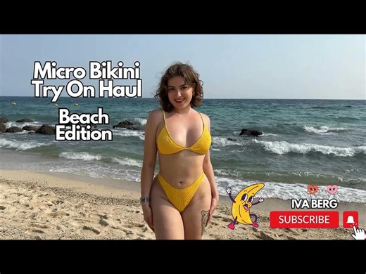 【Iva Berg】沙滩上试穿比基尼