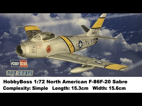 HobbyBoss 1:72 North American F-86F-20 Sabre Kit Review