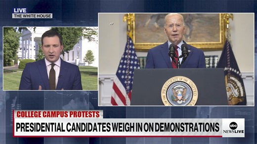 2.7K views · 39 reactions | Pres. Biden made remarks from the White House today to address the campus protests happening across the U.S. Jay O'Brien has the latest. | ABC News Live | Facebook